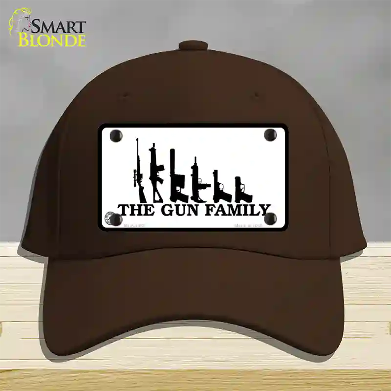 The Gun Family Novelty License Plate Hat Cotton / Dark Brown