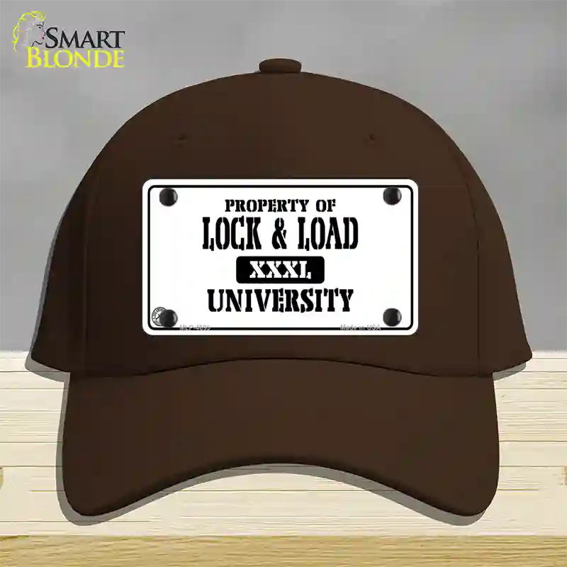 Lock And Load Novelty License Plate Hat Cotton / Dark Brown