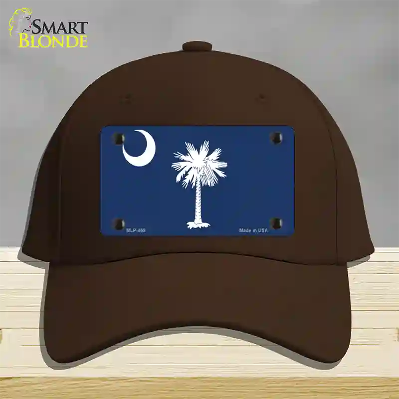 South Carolina State Flag Novelty License Plate Hat Cotton / Dark Brown