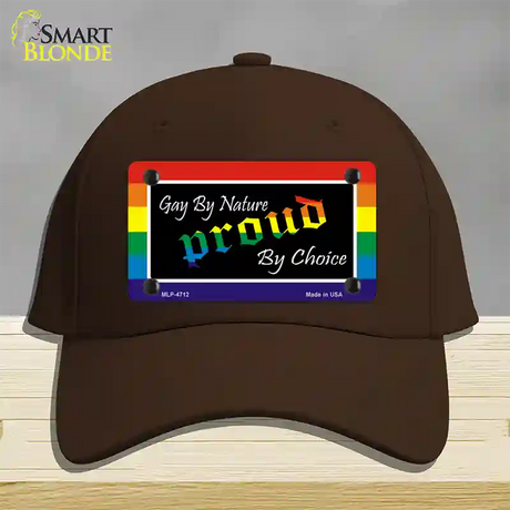 Gay By Nature Novelty License Plate Hat Cotton / Dark Brown