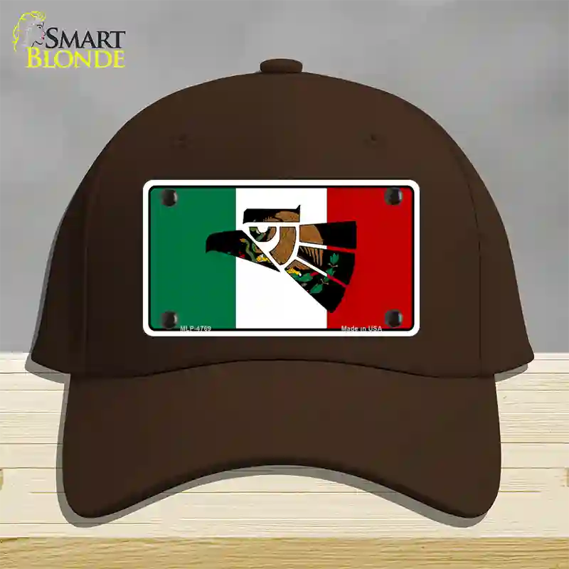 Made In Mexico Flag Novelty License Plate Hat Cotton / Dark Brown