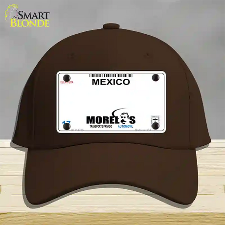 Morelos Mexico Novelty License Plate Hat Cotton / Dark Brown