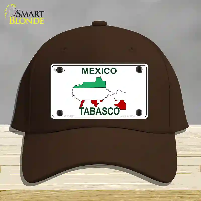 Tabasco Mexico Novelty License Plate Hat Cotton / Dark Brown