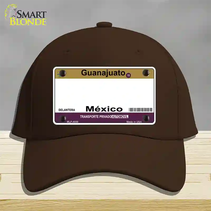 Guanajuato Mexico Blank Novelty License Plate Hat Cotton / Dark Brown