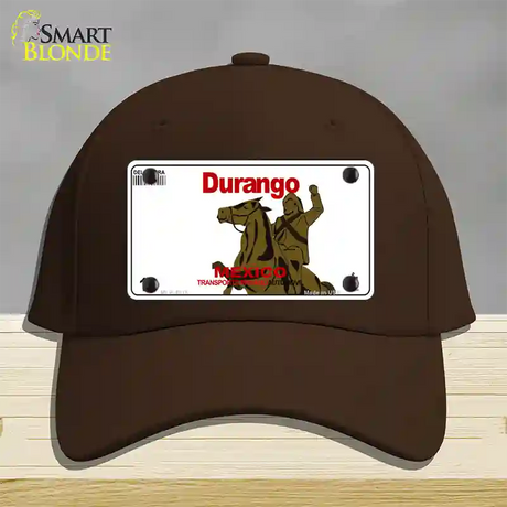 Durango Mexico Novelty License Plate Hat Cotton / Dark Brown