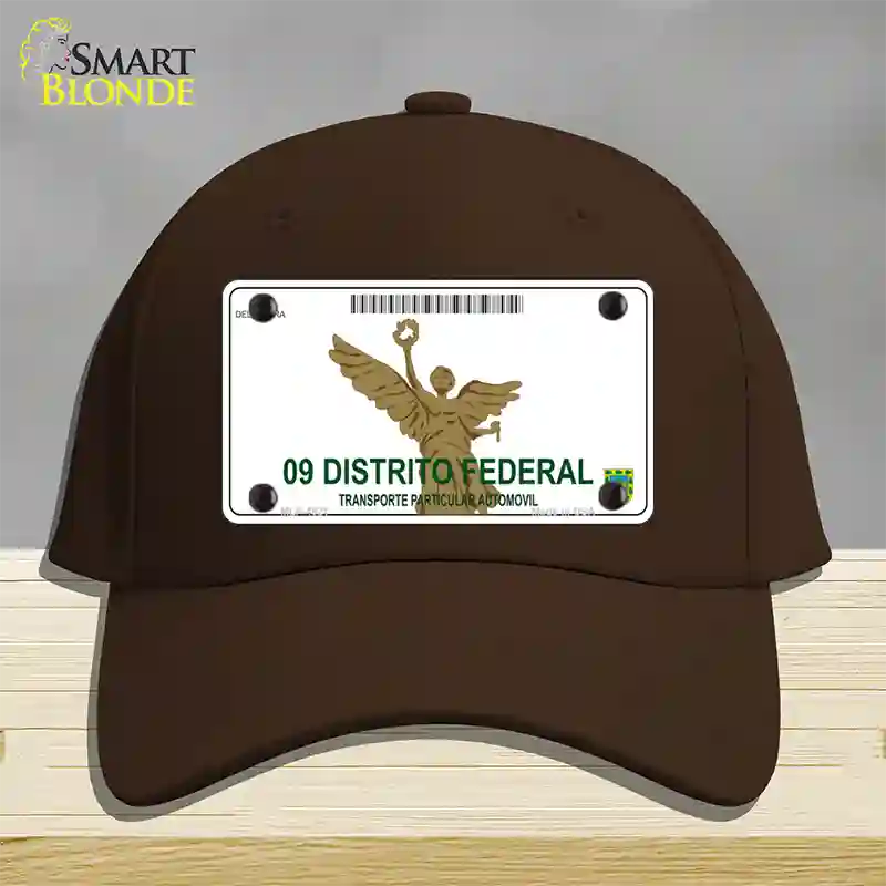 Distrito Federal Mexico Blank Novelty License Plate Hat Cotton / Dark Brown