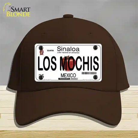 Los Mochis Mexico Novelty License Plate Hat Cotton / Dark Brown