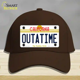 California Outtatime Novelty License Plate Hat Cotton / Dark Brown