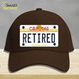 Retired California Novelty License Plate Hat Cotton / Dark Brown