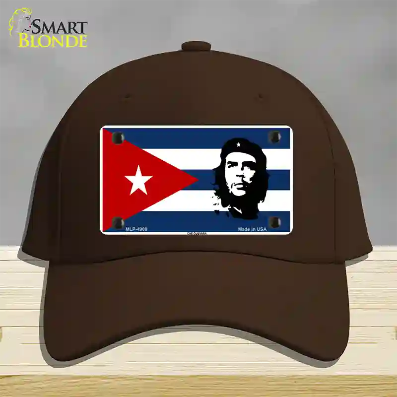 Che Guevara Flag Novelty License Plate Hat Cotton / Dark Brown