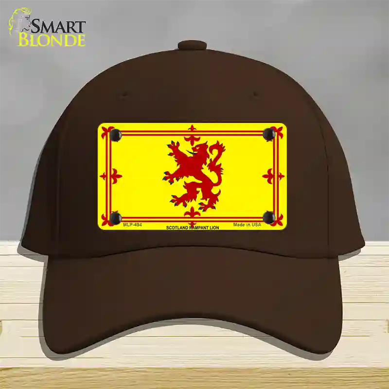 Scotland Lion Flag Novelty License Plate Hat Cotton / Dark Brown