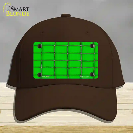 Web Green Novelty License Plate Hat Cotton / Dark Brown