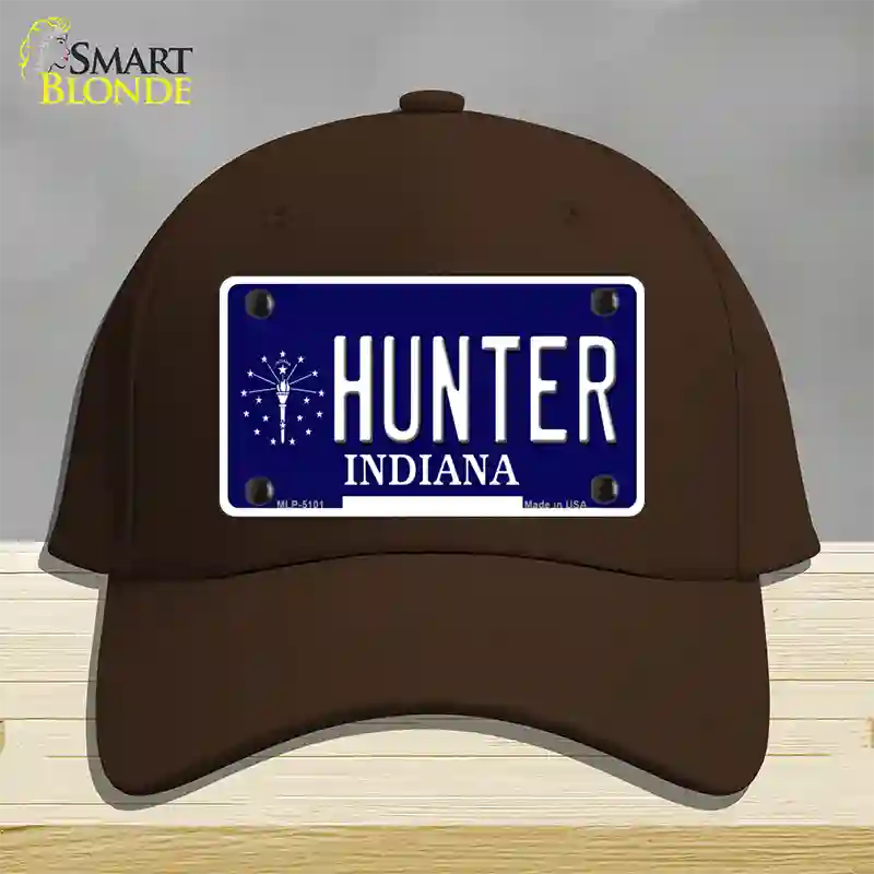 Hunter Indiana State Novelty License Plate Hat Cotton / Dark Brown