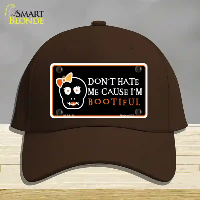 Cause Im Bootiful Novelty License Plate Hat Cotton / Dark Brown