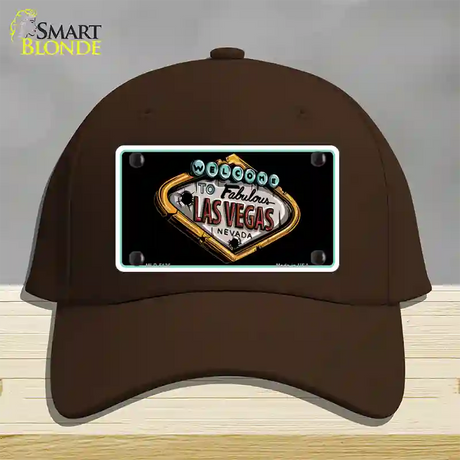 Welcome To Las Vegas Novelty License Plate Hat Cotton / Dark Brown