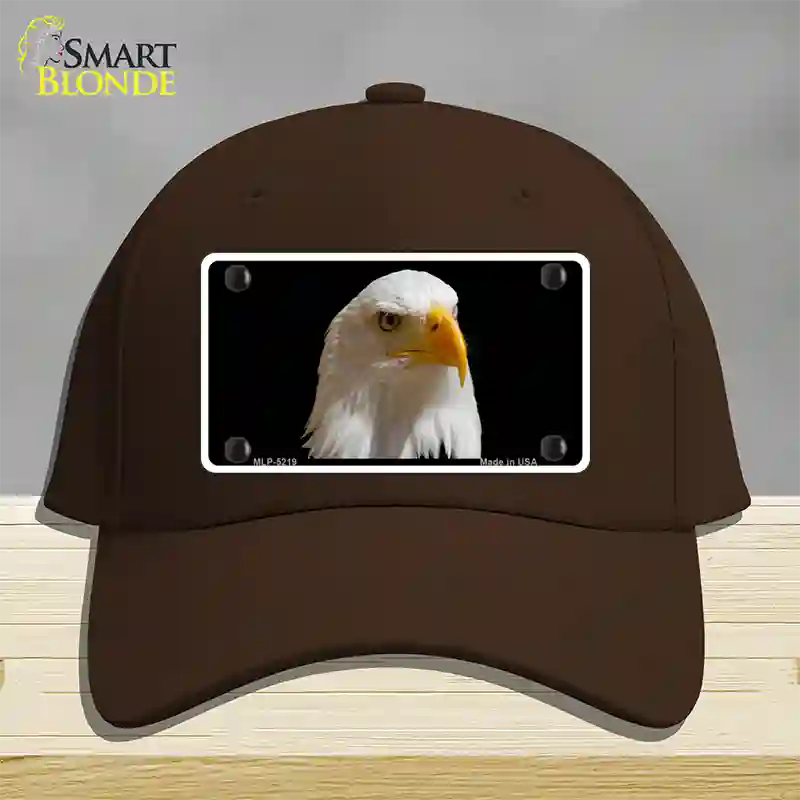 Eagle Novelty License Plate Hat Cotton / Dark Brown