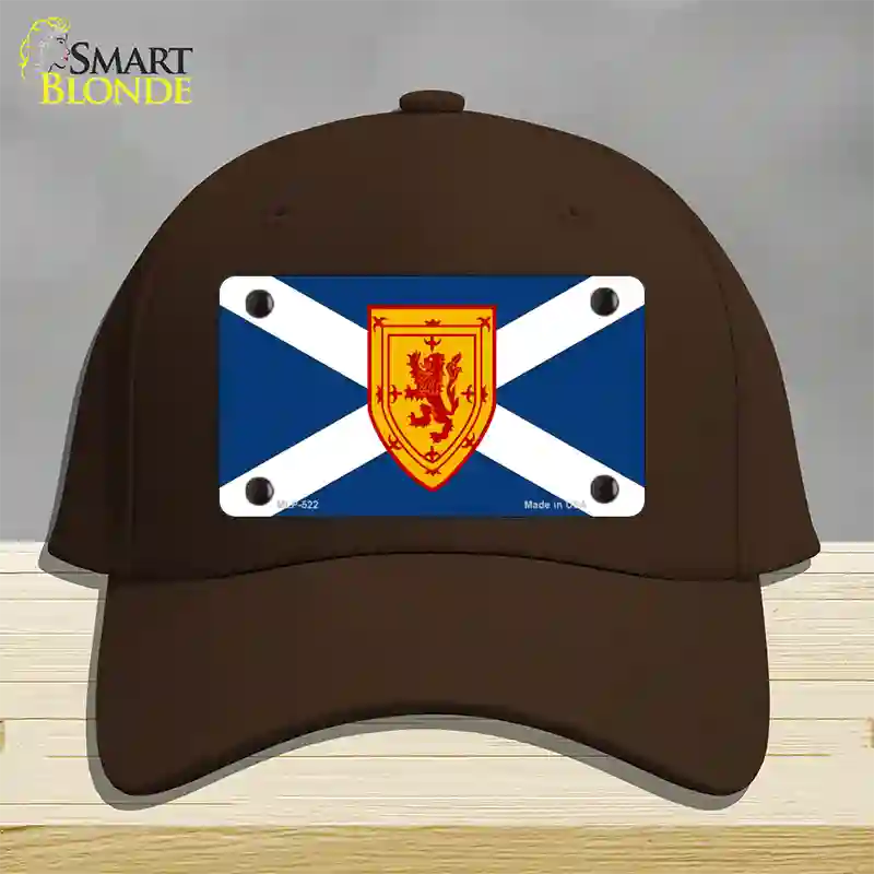 Scotland St Andrews Flag Novelty License Plate Hat Cotton / Dark Brown