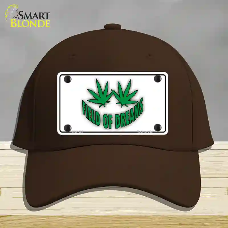 Field of Dreams Novelty License Plate Hat Cotton / Dark Brown