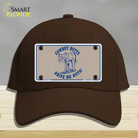 Cowboy Butts Novelty License Plate Hat Cotton / Dark Brown