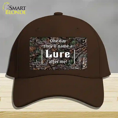 Name A Lure After Me Novelty License Plate Hat Cotton / Dark Brown