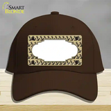 Gold Black Anchor Scallop Center Novelty License Plate Hat Cotton / Dark Brown