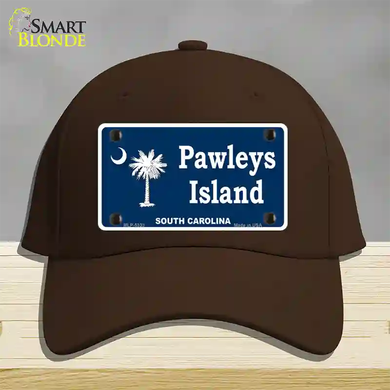 Pawleys Island Novelty License Plate Hat Cotton / Dark Brown