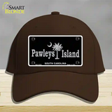 Pawleys Island Black Novelty License Plate Hat Cotton / Dark Brown