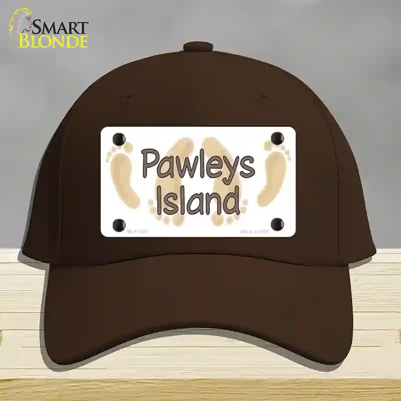 Pawleys Island Foots Novelty License Plate Hat Cotton / Dark Brown