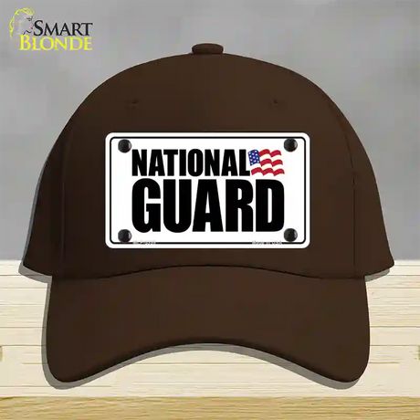 National Guard Novelty License Plate Hat Cotton / Dark Brown