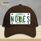 Noles Florida Novelty License Plate Hat Cotton / Dark Brown