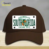 South Florida Novelty License Plate Hat Cotton / Dark Brown