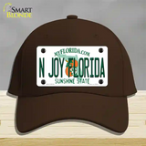 N Joy Florida Novelty License Plate Hat Cotton / Dark Brown