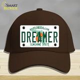 Dreamer Florida Novelty License Plate Hat Cotton / Dark Brown