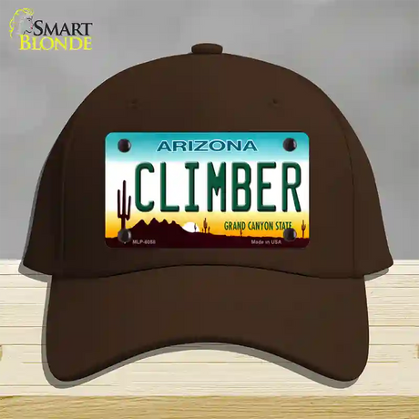 Arizona Climber Novelty License Plate Hat Cotton / Dark Brown