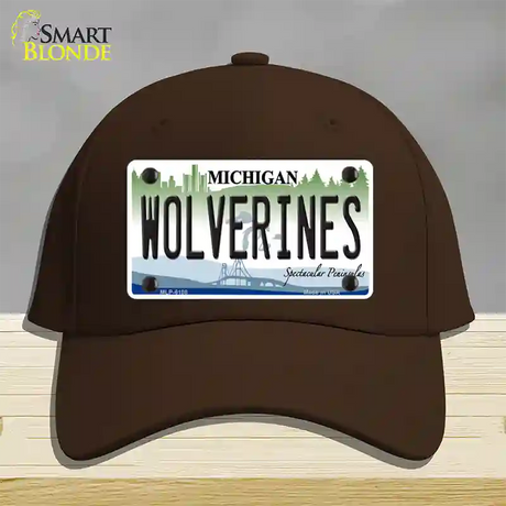 Michigan Wolverines Novelty License Plate Hat Cotton / Dark Brown