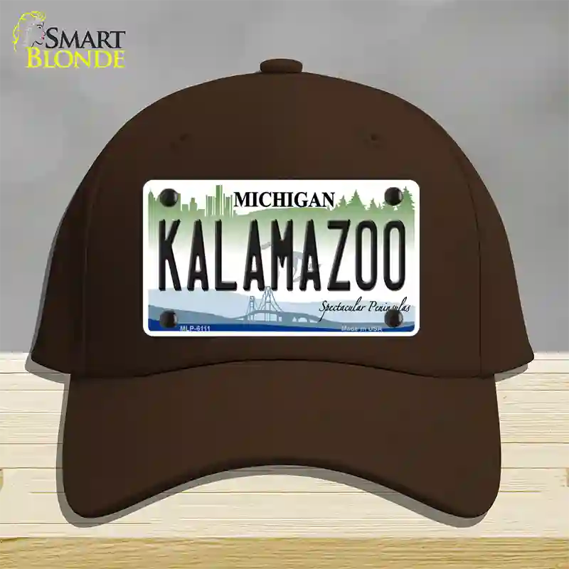 Kalamazoo Novelty License Plate Hat Cotton / Dark Brown