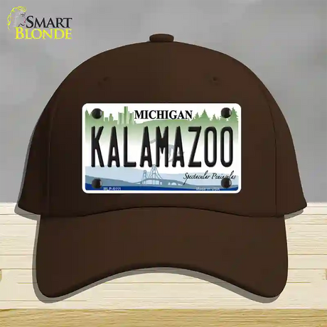 Kalamazoo Novelty License Plate Hat Cotton / Dark Brown