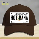 Hot Mama Georgia Novelty License Plate Hat Cotton / Dark Brown