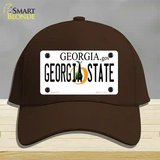 Georgia State Novelty License Plate Hat Cotton / Dark Brown