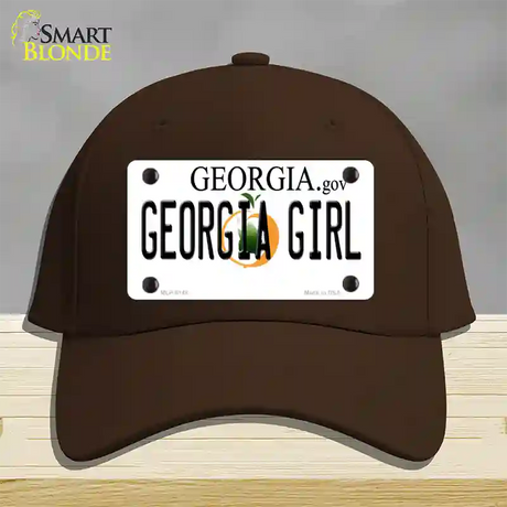 Georgia Girl Georgia Novelty License Plate Hat Cotton / Dark Brown