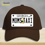 Moms Taxi Georgia Novelty License Plate Hat Cotton / Dark Brown