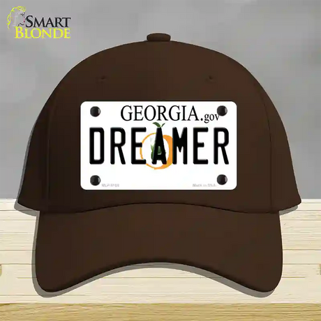 Dreamer Georgia Novelty License Plate Hat Cotton / Dark Brown