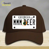 MMM Beer Georgia Novelty License Plate Hat Cotton / Dark Brown