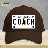 Coach Georgia Novelty License Plate Hat Cotton / Dark Brown