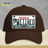 Retired Louisiana Novelty License Plate Hat Cotton / Dark Brown