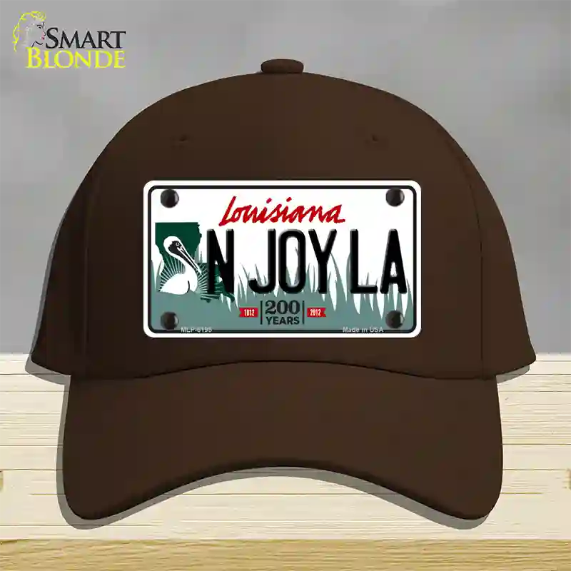 N Joy La Louisiana Novelty License Plate Hat Cotton / Dark Brown