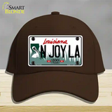 N Joy La Louisiana Novelty License Plate Hat Cotton / Dark Brown