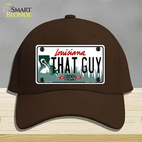 That Guy Louisiana Novelty License Plate Hat Cotton / Dark Brown