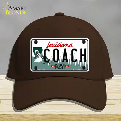 Coach Louisiana Novelty License Plate Hat Cotton / Dark Brown