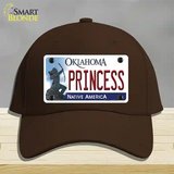 Princess Oklahoma Novelty License Plate Hat Cotton / Dark Brown